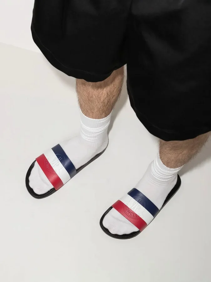 Basile striped flat slides - Image 3
