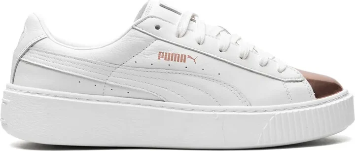 Basket flatform leather sneakers