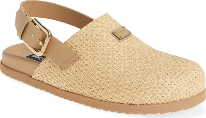 Basket Weave Slingback Clog