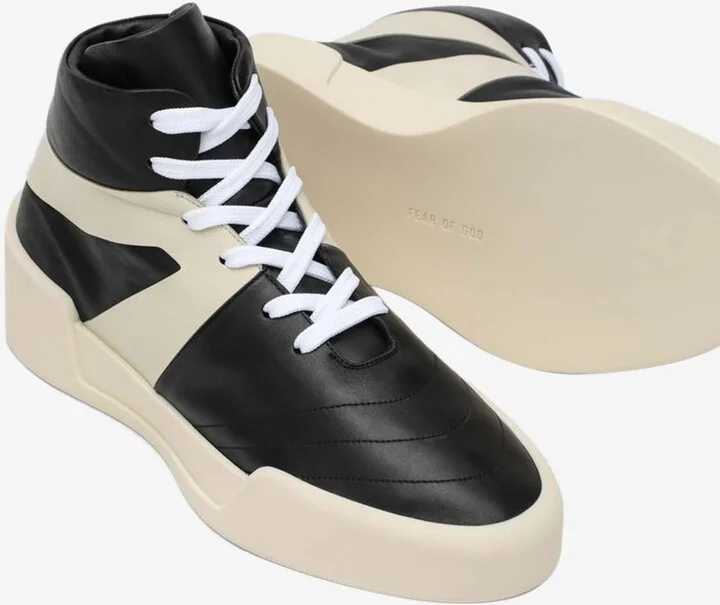 Basketball Leather High-Top Sneakers - Image 3