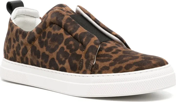 Baskets Slider leopard-pattern suede sneakers - Image 2