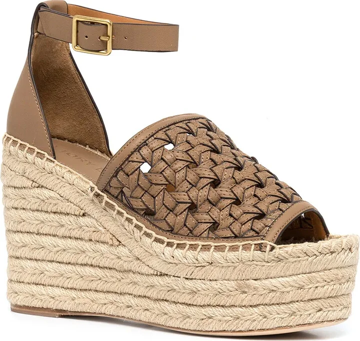 Basketweave espadrille wedges - Image 2