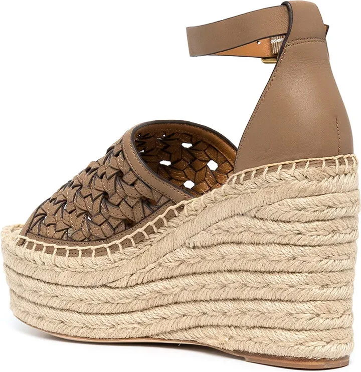 Basketweave espadrille wedges - Image 3