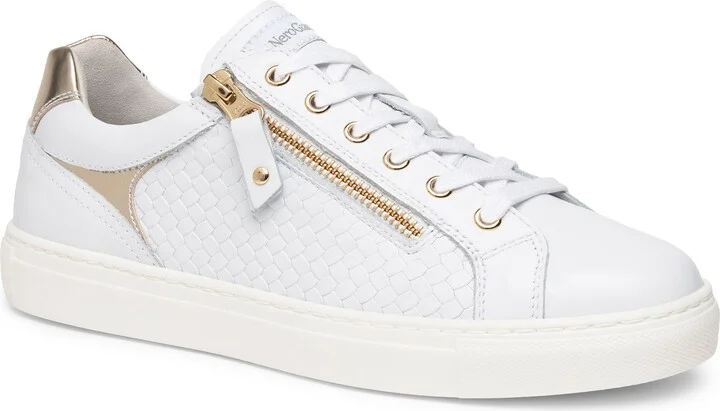 Basketweave Side Zip Sneaker