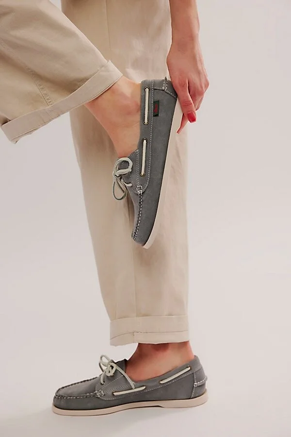 Bass Hampton Suede Boaters - Image 4