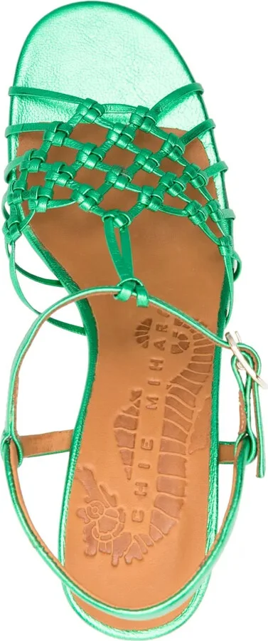 Bassi 75mm leather sandals - Image 4