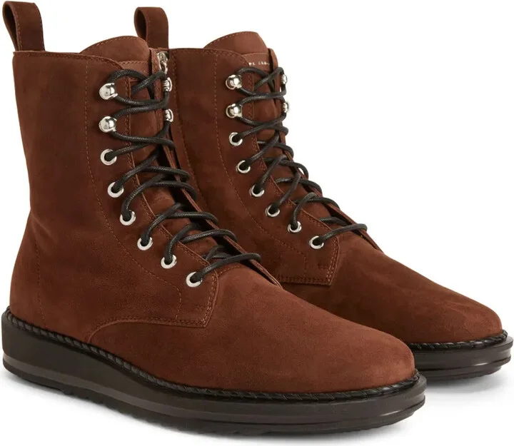 Bassline lace-up suede boots - Image 2