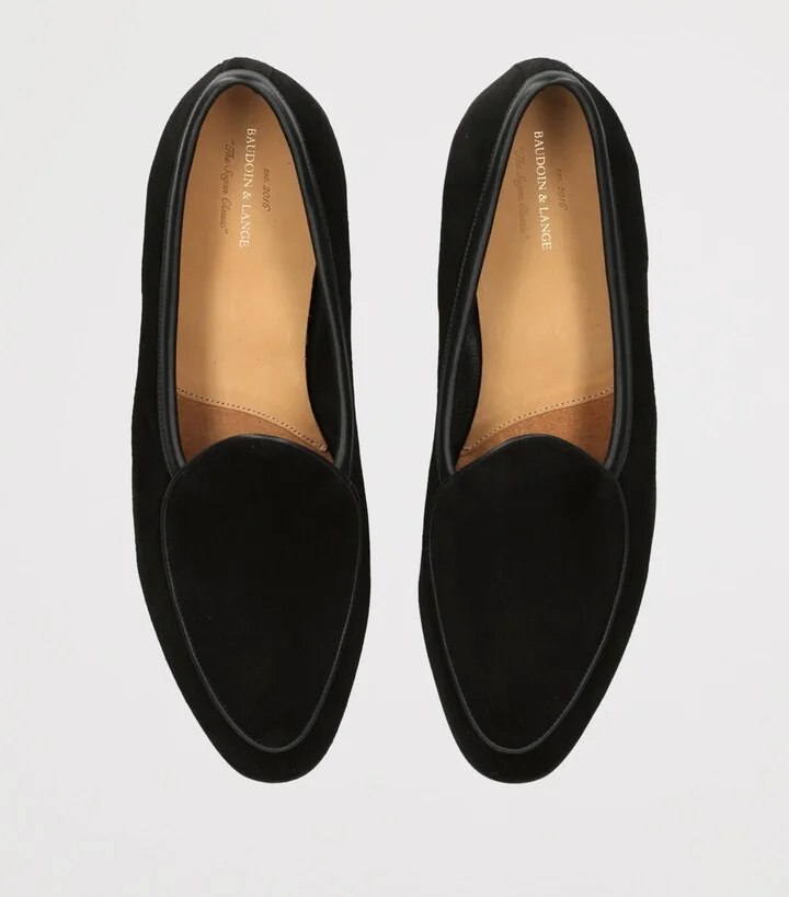 Baudoin & Lange Suede Sagan Classic Loafers - Image 4