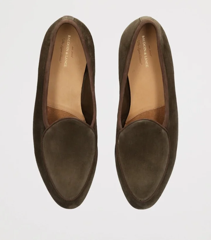 Baudoin & Lange Suede Sagan Classic Loafers - Image 4