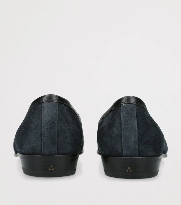Baudoin & Lange Suede Sagan Classic Loafers - Image 2
