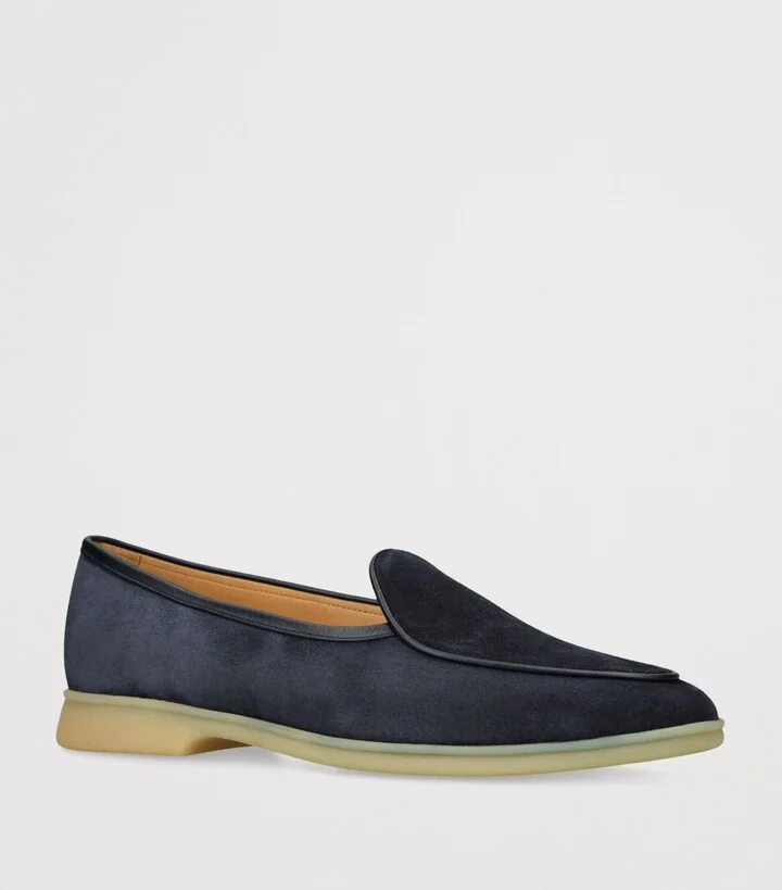 Baudoin & Lange Suede Stride Loafers - Image 3