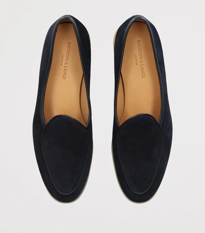Baudoin & Lange Suede Stride Loafers - Image 4