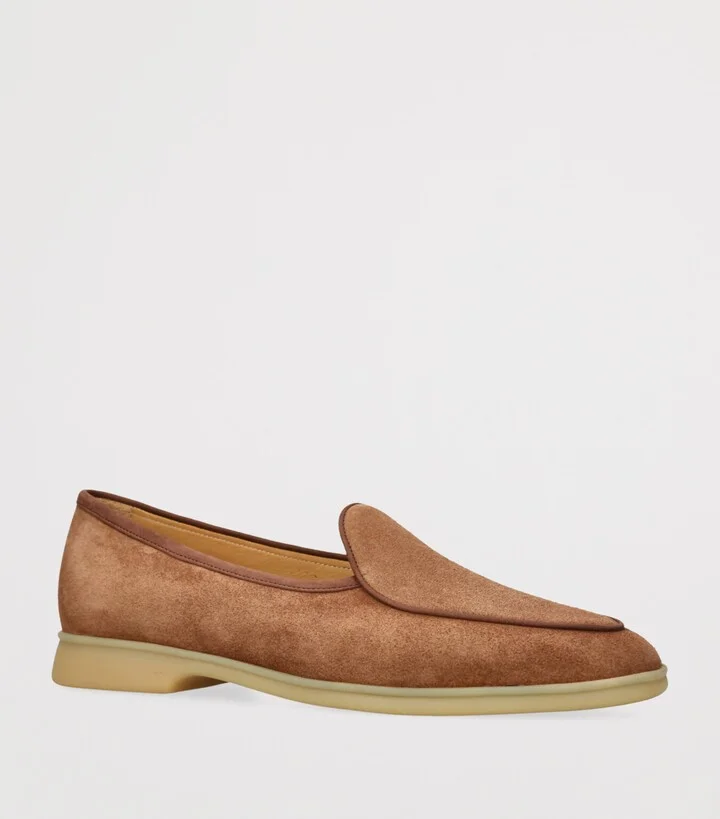 Baudoin & Lange Suede Stride Loafers - Image 3
