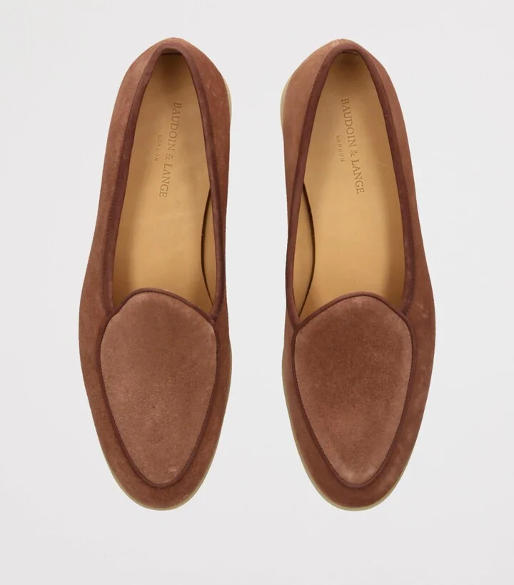 Baudoin & Lange Suede Stride Loafers - Image 4