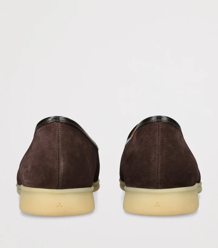 Baudoin & Lange Suede Stride Loafers - Image 2