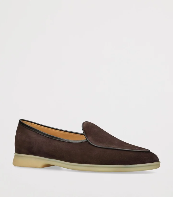 Baudoin & Lange Suede Stride Loafers - Image 3