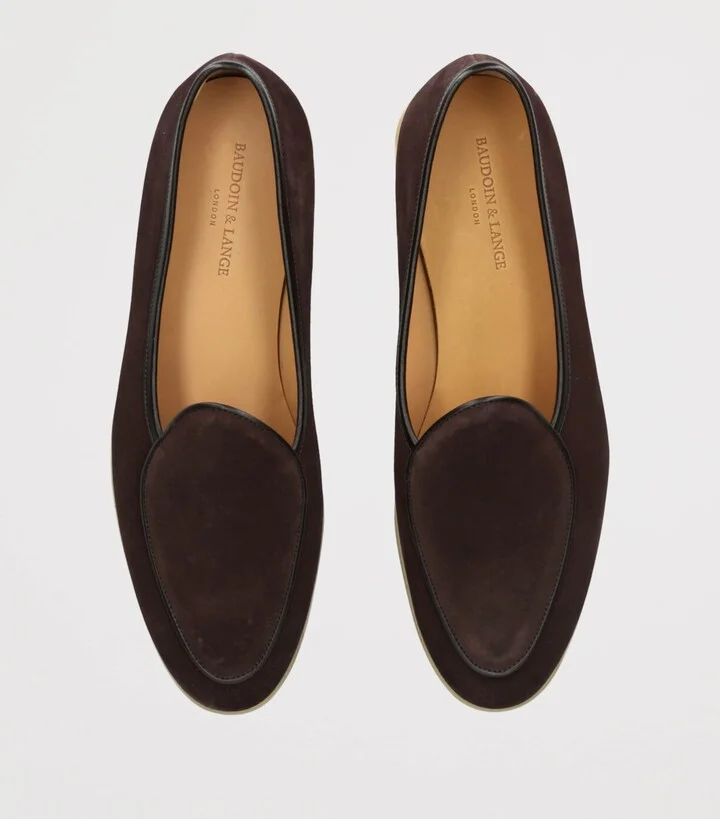 Baudoin & Lange Suede Stride Loafers - Image 4