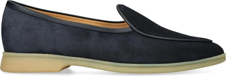Baudoin & Lange Suede Stride Loafers