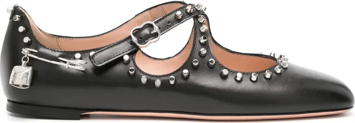 Baunty studded ballerina shoes