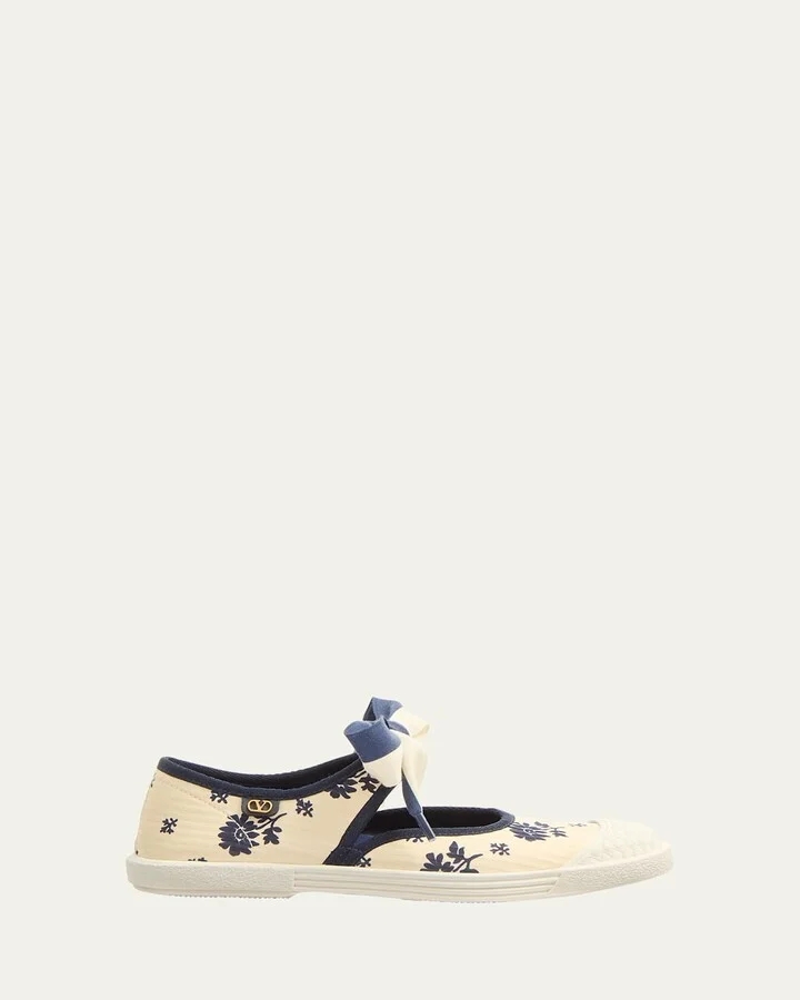 Bay By Bay Floral Bow Sneakers