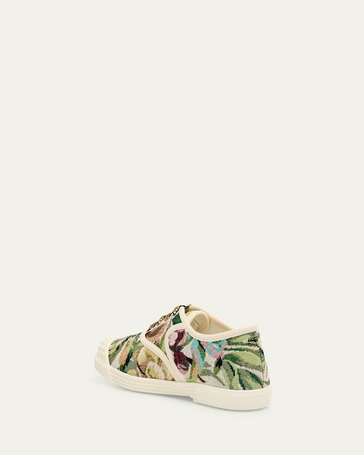 Bay By Bay Floral Canvas Low-Top Sneakers - Image 3