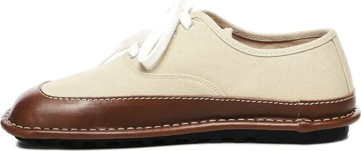 Bay lace-up leather-trimmed shoes - Image 3
