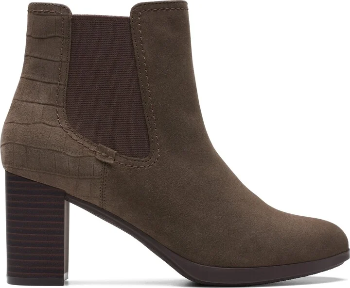 Bayla Rose in Grey Suede