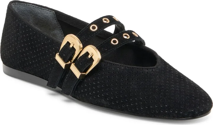 Onyx Perforated Suede