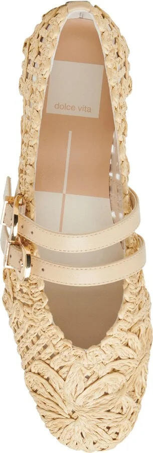 Baylee Sunflower Raffia Flat - Image 5