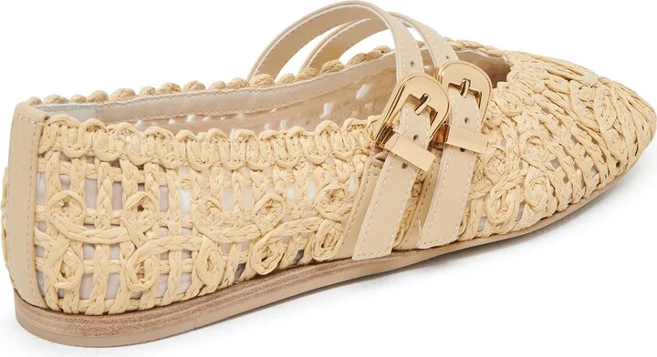 Baylee Sunflower Raffia Flat - Image 8