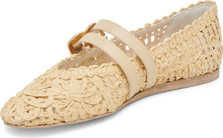 Baylee Sunflower Raffia Flat - Image 9