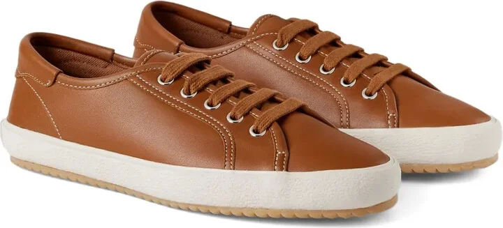 Bayston leather lace-up sneakers - Image 2