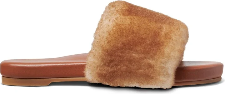 Baza Genuine Shearling Slide Sandal - Image 2