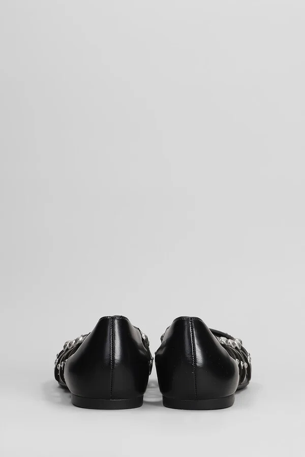 Bazaar Bis Ballet Flats In Black Leather - Image 4