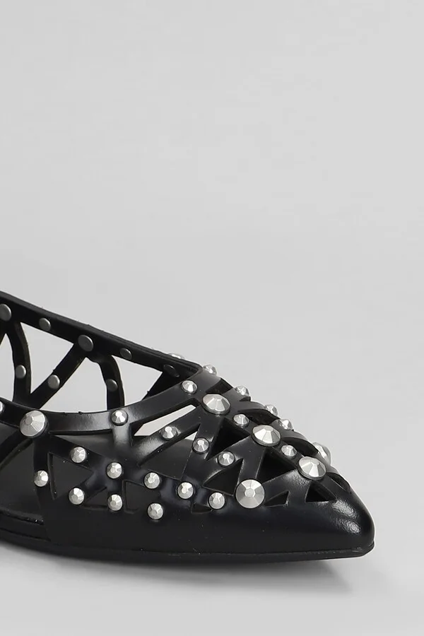 Bazaar Bis Ballet Flats In Black Leather - Image 5