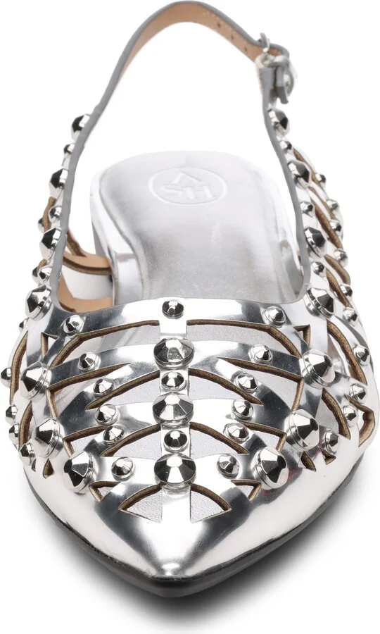 Bazaar Stud Slingback Flat - Image 4