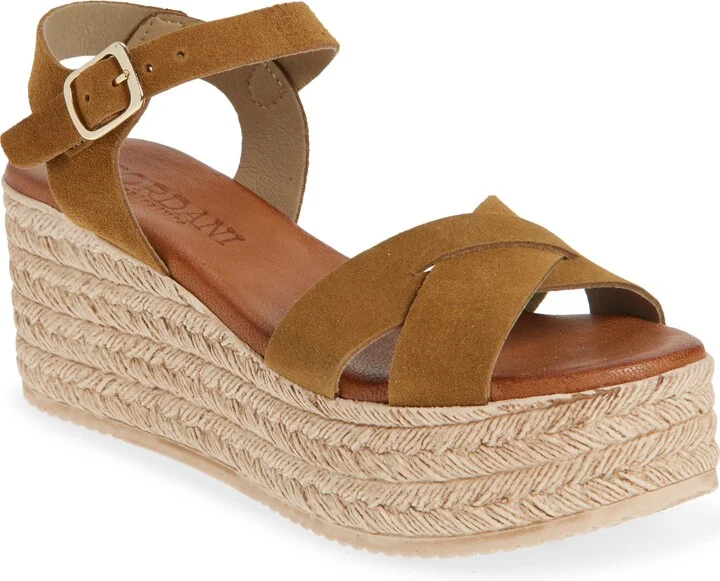 Bazil Espadrille Ankle Strap Platform Wedge Sandal