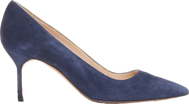 BB 70 navy suede leather pumps