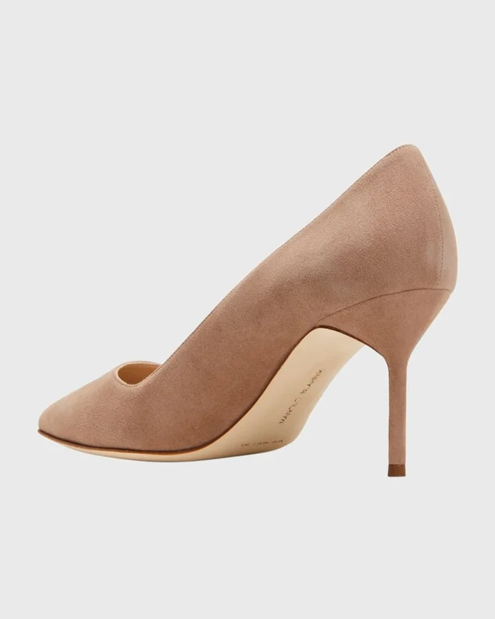 BB 70mm Suede Stiletto Pumps - Image 3