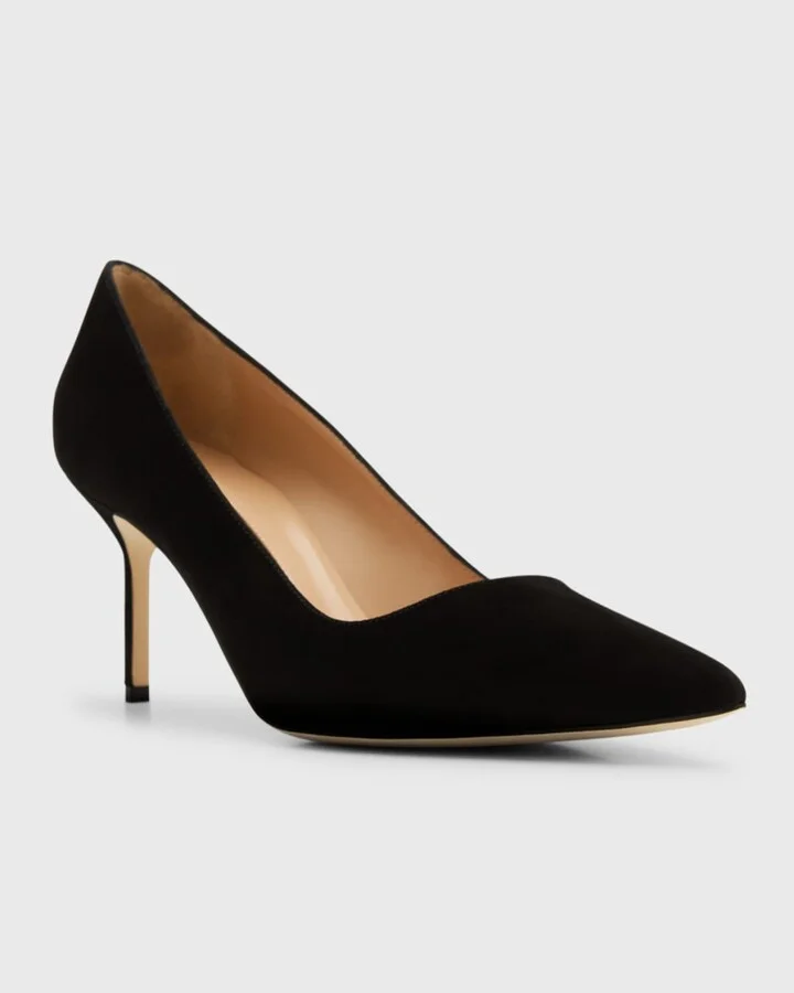 BB 70mm Suede Stiletto Pumps - Image 5