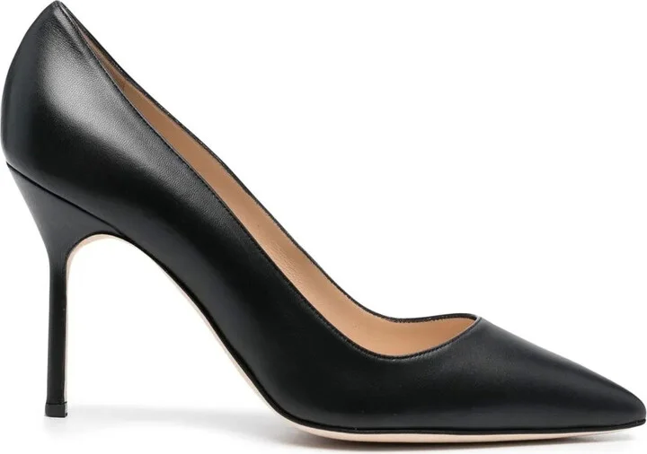 BB 90mm leather pumps