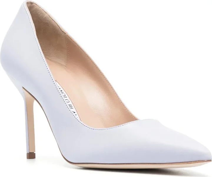 BB 90mm metallic-effect leather pumps - Image 2