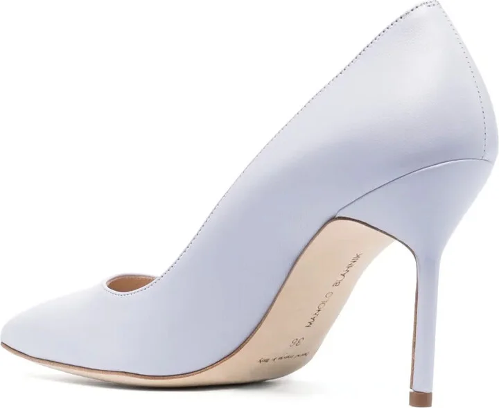 BB 90mm metallic-effect leather pumps - Image 3