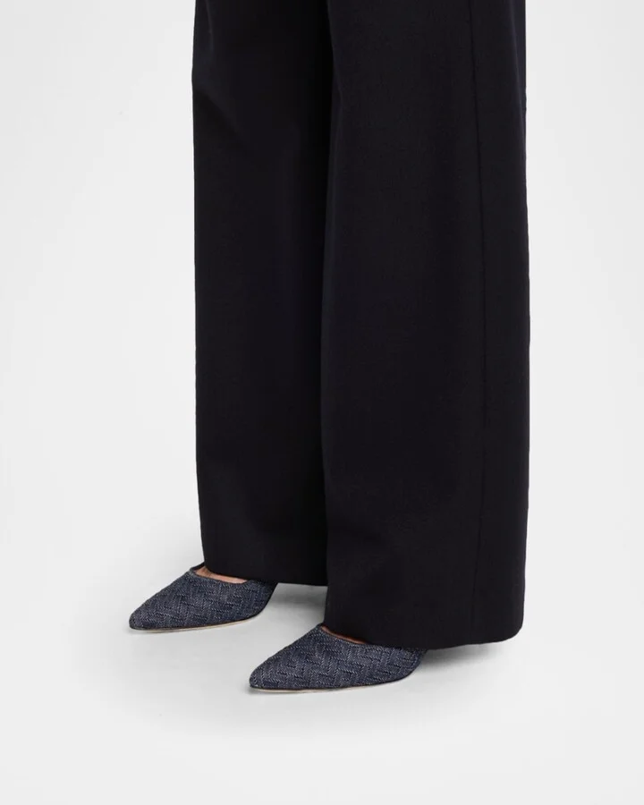 BB Chambray Pointed Pumps - Image 10