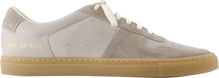 Bball Duo Slim Sneakers - COMMON PROJECTS - Leather - Grey