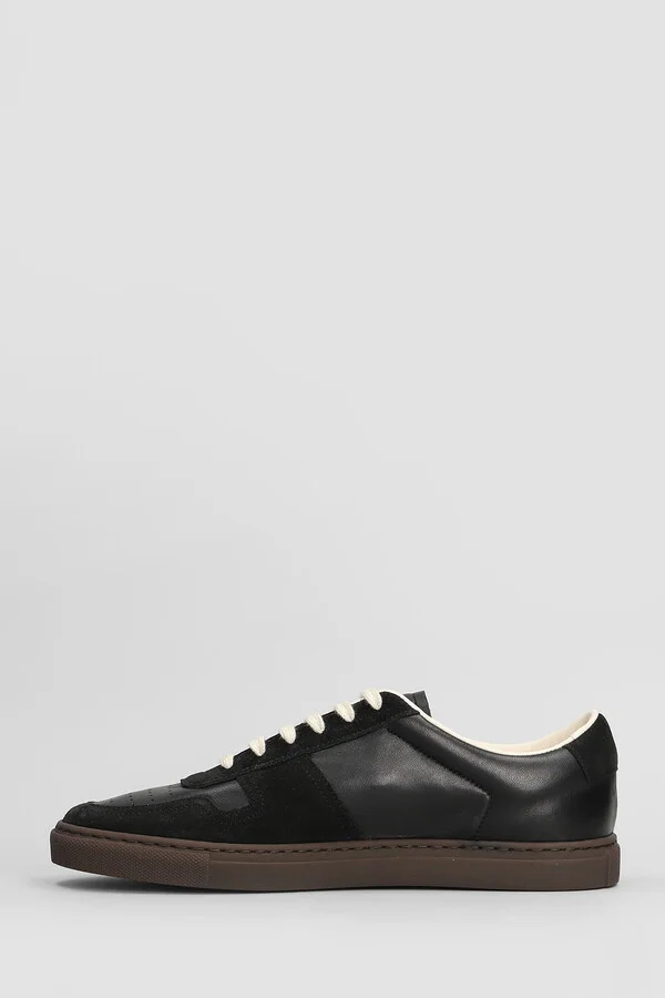Bball Slim Sneakers In Black Suede And Leather - Image 3