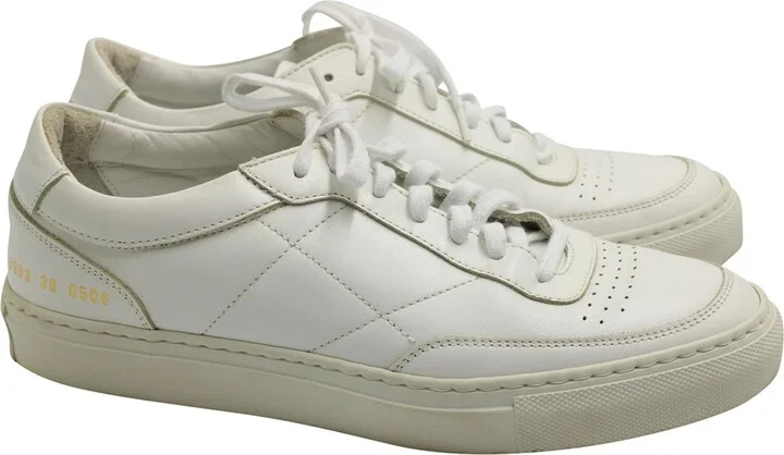 BBall Summer Edition Low Top Sneakers in White Leather