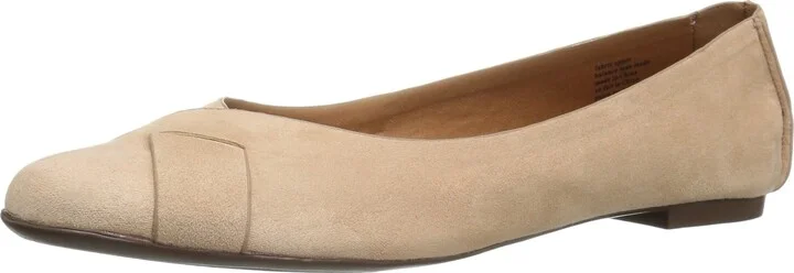 BC Footwear Women's Petite V-Suede Ballet Flat