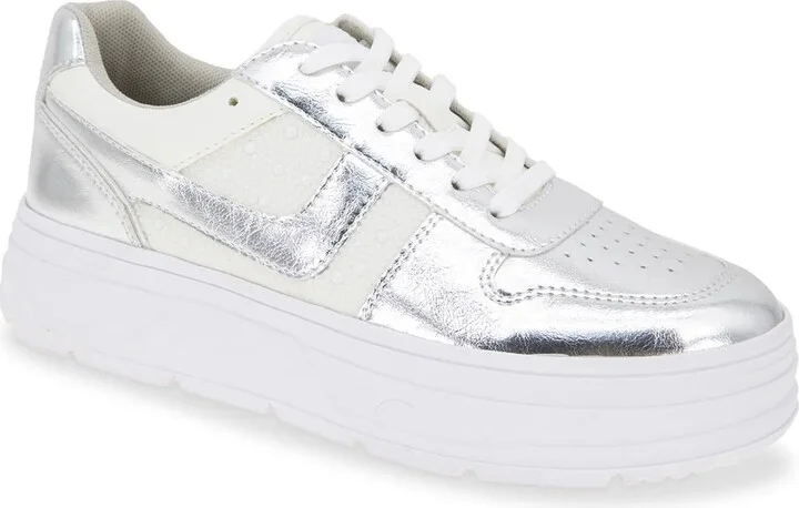 Silver Metallic Synthetic
