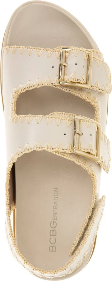 BCBGeneration Women's Beena Footbed Hook and Loop Flatform Sandals - Image 4